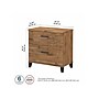 Bush Furniture Somerset 2-Drawer Lateral File Cabinet, Letter/Legal, Fresh Walnut, 30" (WC81380)~#|#~sp108409614_sc7