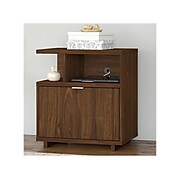kathy ireland® Home by Bush Furniture Madison Avenue Single-Drawer Lateral File Cabinet, Modern Walnut, 27.17" (MDF127MW-03)