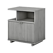 kathy ireland® Home by Bush Furniture Madison Avenue Single-Drawer Lateral File Cabinet, Modern Gray, 27.17" (MDF127MG-03)