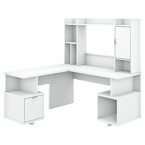 kathy ireland® Home by Bush Furniture Madison Avenue 60" LShaped Desk