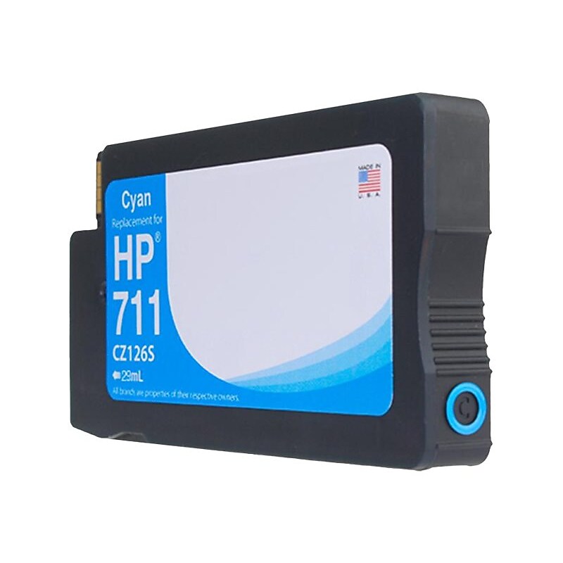 Clover Imaging Group Remanufactured Cyan Standard Yield Ink Cartridge Replacement for HP 711 (CZ130A) image 1