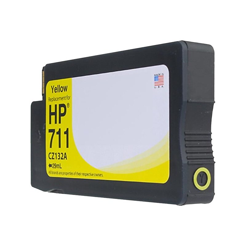 Clover Imaging Group Remanufactured Yellow Standard Yield Ink Cartridge Replacement for HP 711 (CZ132A) image 1