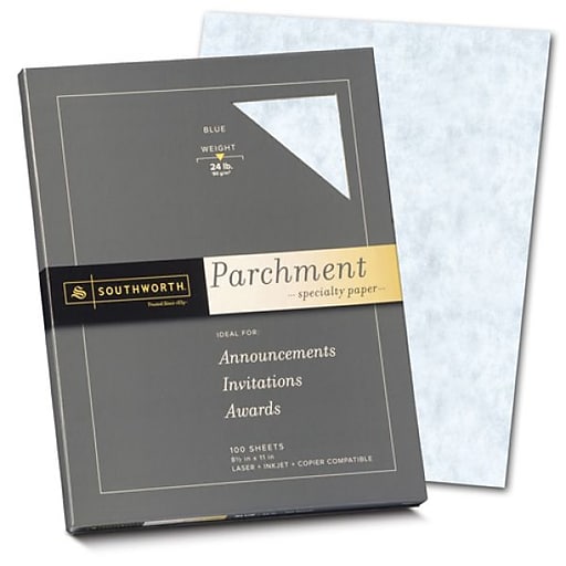 Southworth Parchments 8.5 x 11 Multipurpose Paper, 24 Lbs., 100