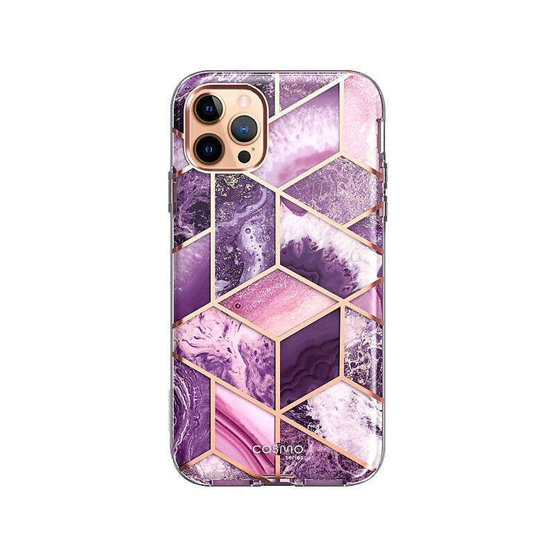 i-Blason Cosmo MagSafe Rugged Case for iPhone 12 Pro Max, Marble Purple (iPhone2020-6.7-Cosmo-SP-Ameth) image 1
