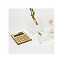 Russell+Hazel 51179 12-Digit Desktop Calculator, Clear Acrylic/Classic Gold~#|#~sp108494977_sc7