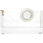 Russell+Hazel Desktop Dispenser, 1.82" x 3.38", Clear/Gold (31734)~#|#~sp108586601_sc7