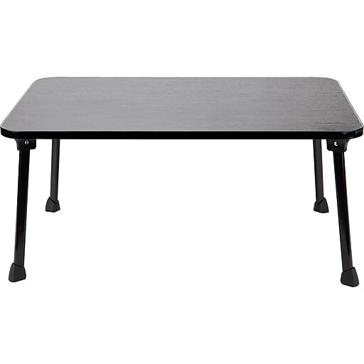 Mind Reader 23.5" x 15.5" Stainless Steel/Plastic Lap Desk, Black (LBTRAYBLK) at Staples