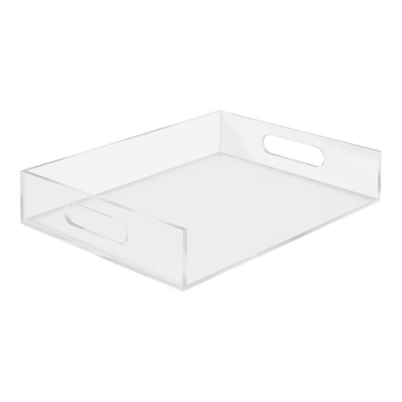 Russell+Hazel Stackable Front Loading Letter Tray, Letter Size, Clear Acrylic (31727) image 1