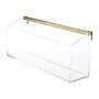 Russell+Hazel 1-Compartment Acrylic Wall Wallet, Clear/Gold (44627)~#|#~sp108586713_sc7