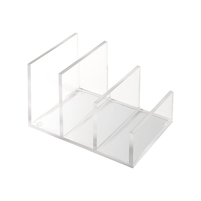 Russell+Hazel Bloc 3-Compartment Acrylic Mini Collator, Clear (31732) image 1
