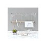 Russell+Hazel Bloc 2-Compartment Acrylic Wall Pencil Holder, Clear/Gold (44628)~#|#~sp108586720_sc7