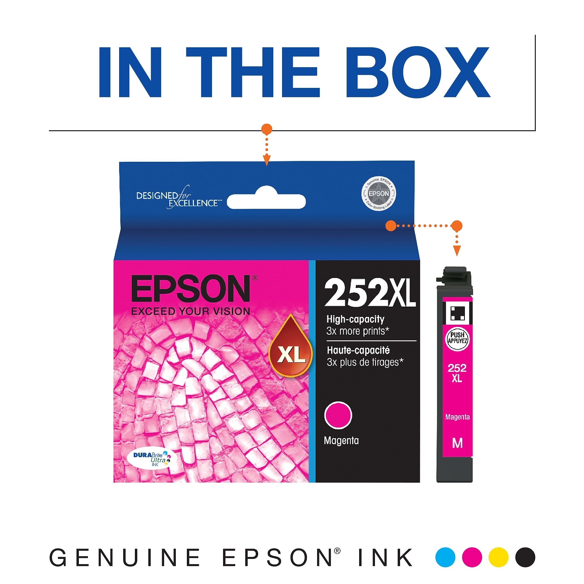 Epson T252XL Magenta High Yield Ink Cartridge Sansujyuku sansujyuku.com