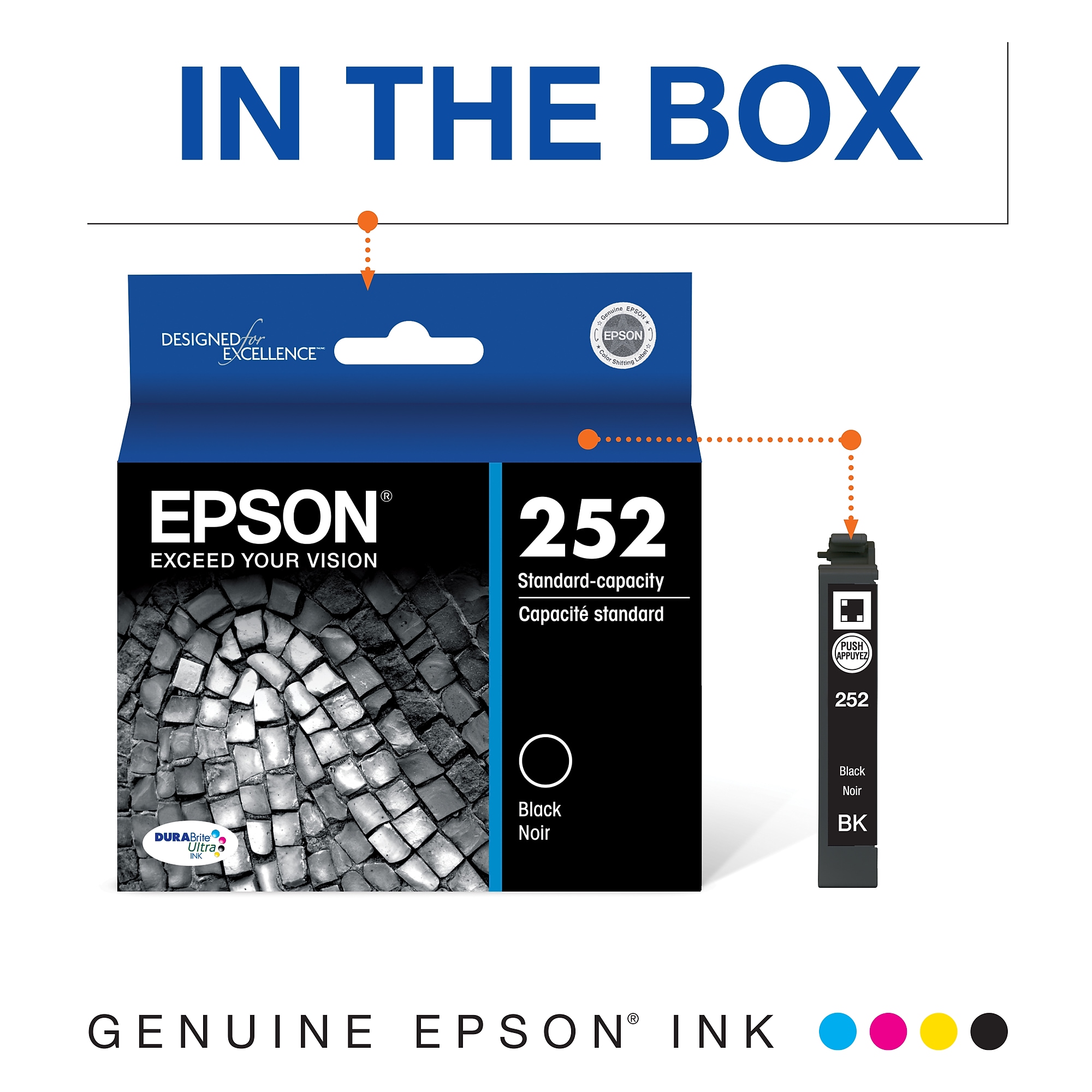 Epson T252 Black Standard Yield Ink Cartridge   (EPST252120S) Sansujyuku sansujyuku.com