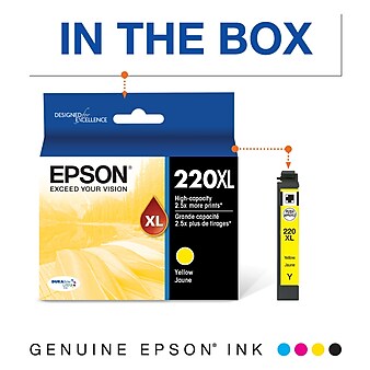 Epson T220XL Yellow High Yield Ink Cartridge (T220XL420-S)