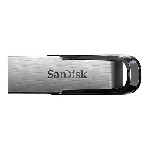 SanDisk Ultra Flair 256GB USB 3.0 Type A Flash Drive, Silver/Black