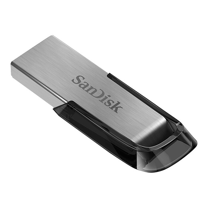 SanDisk Ultra Flair 256GB USB 3.0 Type A Flash Drive, Silver/Black