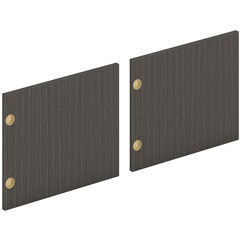 HON Mod Door for Hutch and Wall-Mounted Storage, Slate Teak, 2/Carton (HLPLDR72LMLSL1) image 1