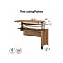 Bush Furniture Somerset 42"W Adjustable Sit to Stand Return, Fresh Walnut (WC81342)~#|#~sp108676172_sc7