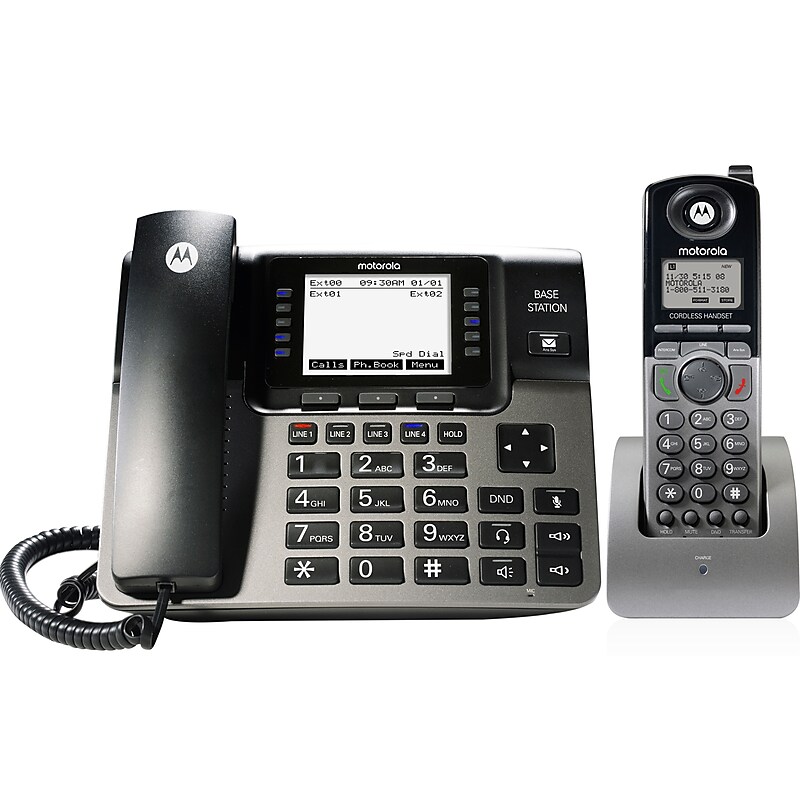 Motorola 4-Line Corded/Cordless Conference Telephone, Black  (ML1250) image 1