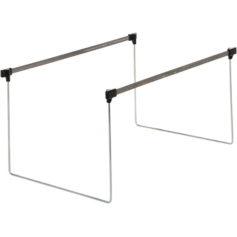 Pendaflex Adjustable Hanging File Folder Frame, Letter Size, Gray/Silver, 2/Box (OXF AFF24) image 1