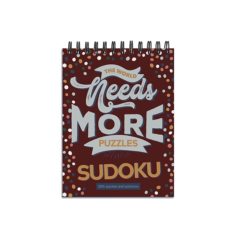 TF Publishing The World Needs More Puzzles Sudoku Pad, Entertainment, Multi-Grade (99-3996) image 1