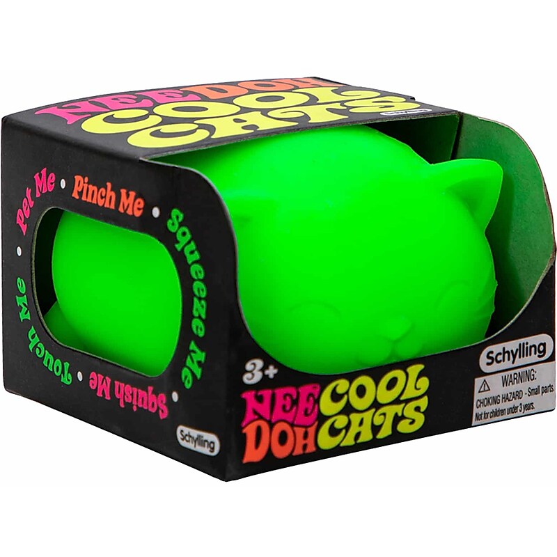 Schylling NeeDoh Cool Cats Stress Ball, Assorted Colors (CCND) image 1