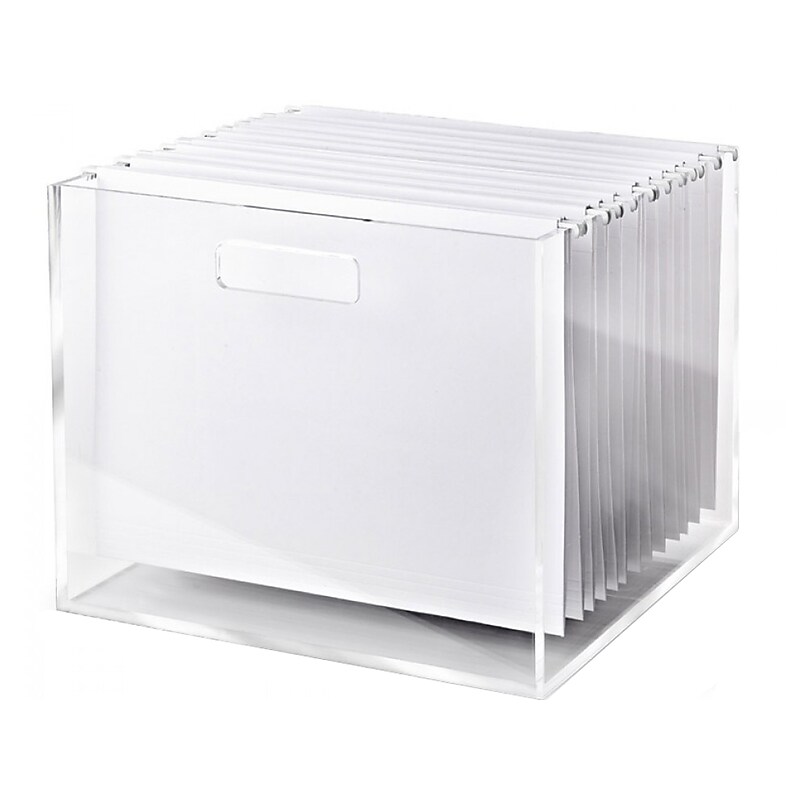 Russell+Hazel Hanging File Folder, Letter Size, White, 10/Pack (82372) image 1