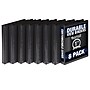 Samsill Durable 1" View Ring Binders, D-Ring, Made in USA, Black, 8/Pack (S88430)~#|#~sp109067637_sc7