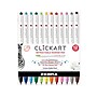 Zebra ClickArt Water Based Markers, Fine Tip, Assorted Colors, 12/Pack (69012)~#|#~sp109263682_sc7
