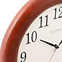 La Crosse Technology 12.5 Inch Cherry Wood Atomic Analog Clock (WT-3122A-INT)~#|#~sp109342777_sc7