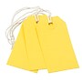 JAM PAPER Gift Tags with String, Small, 3 1/4 x 1 5/8,  Yellow, 100/pack (91931055B)~#|#~sp109344962_sc7