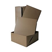 JAM PAPER Gift Box with Full Lid, 12 x12 x 5 1/2, Kraft