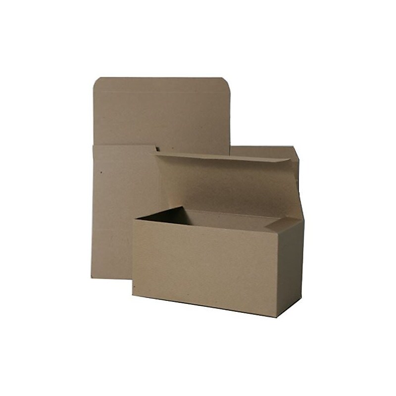 JAM Paper Gift Box with Open Lid, 12" x 6" x 6", Kraft (5383913) image 1