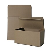 JAM PAPER Gift Box with Open Lid, 12 x 6 x 6, Kraft