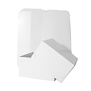 JAM PAPER Gift Box with Full Lid, 9 x 9 x 5, White