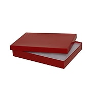 JAM PAPER Jewelry Gift Box, 5 5/8 x 7 1/8 x 1, Red