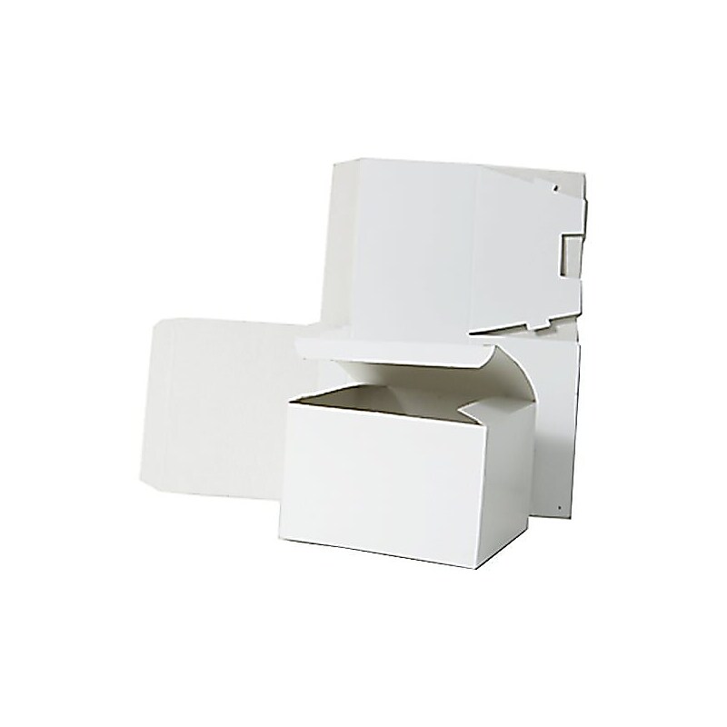 JAM Paper Gift Box with Open Lid, 9" x 4.5" x 4.5", White (4783848) image 1