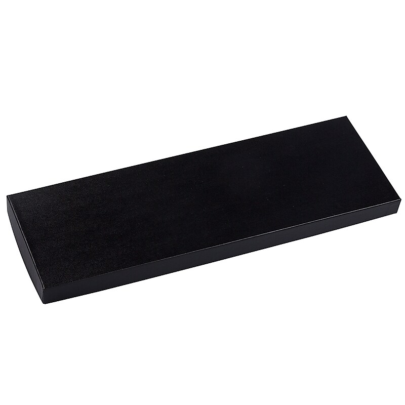 JAM PAPER Tie Box, 14 1/4 x 4 3/4 x 3/4, Black image 1
