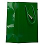 JAM Paper Glossy Gift Bag with Rope Handles, 8" x 4" x 10", Green, 3 Bags/Pack (672GLGRB)~#|#~sp109345309_sc7