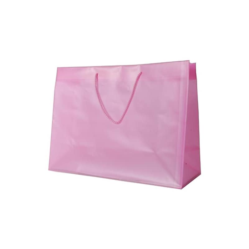 JAM PAPER Shopping Bags, 15 x 12 x 6, Ultra Pink, Bulk 100 Bags/Pack (774BHPIB) image 1