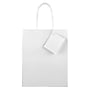 JAM Paper Glossy Gift Bag with Rope Handles, 8" x 4" x 10", White, 3 Bags/Pack (672GLWHB)~#|#~sp109345323_sc7