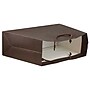 JAM Paper Matte Trapezoid Gift Bags with Rope Handles, 12" x 5" x 11", Matte Chocolate Brown, 100 Bags/Pack (1181214684B)~#|#~sp109345328_sc7