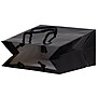 JAM Paper Glossy Gift Bag with Rope Handles, 6.5" x 6.5" x 3.5", Black, 100 Bags/Pack (896GLBL100)~#|#~sp109345361_sc7