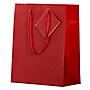 JAM Paper Glossy Gift Bags with Rope Handles, 8" x 4" x 10", Red, 100 Bags/Pack (672GLRE100)~#|#~sp109345462_sc7