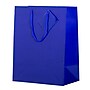 JAM Paper Glossy Gift Bag with Rope Handles, 10" x 5" x 13", Blue, 3 Bags/Pack (673GLBUB)~#|#~sp109345481_sc7