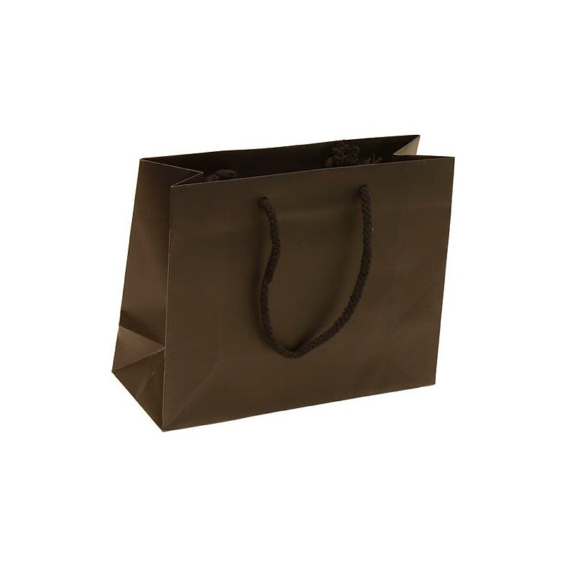JAM Paper Solid Large Gift Bags, Black, 100/Pack(775GLbl100) image 1
