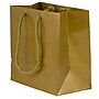 JAM Paper Glossy Gift Bag with Rope Handles, 6.5" x 6.5" x 3.5", Gold, 3 Bags/Pack (896GLGOA)~#|#~sp109345521_sc7