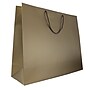 JAM Paper Matte Gift Bag with Rope Handles, 20" x 16" x 6", Bronze, 24 Bags/Box (4431786B)~#|#~sp109345557_sc7