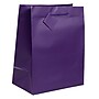 JAM Paper Gift Bags with Rope Handles, 8" x 10" x 4", Purple Matte, 3/Pack (672MAPUA)~#|#~sp109345567_sc7