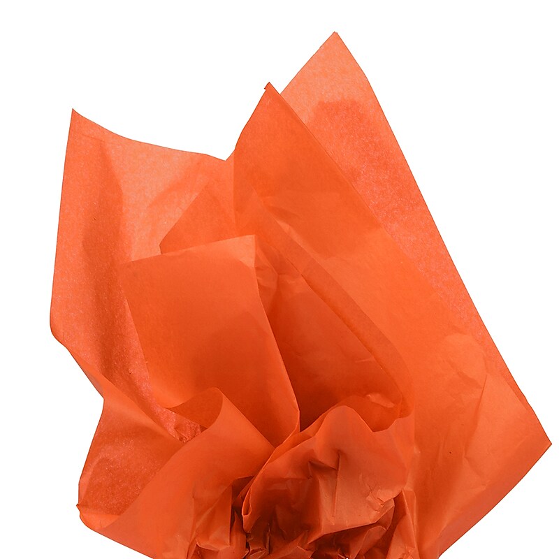JAM Paper 20" x 26" Tissue Paper, Orange, 20 Sheets/Pack (1152361A) image 1